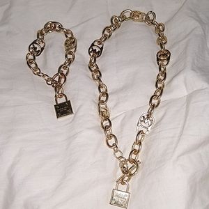 Mk gold chain necklace